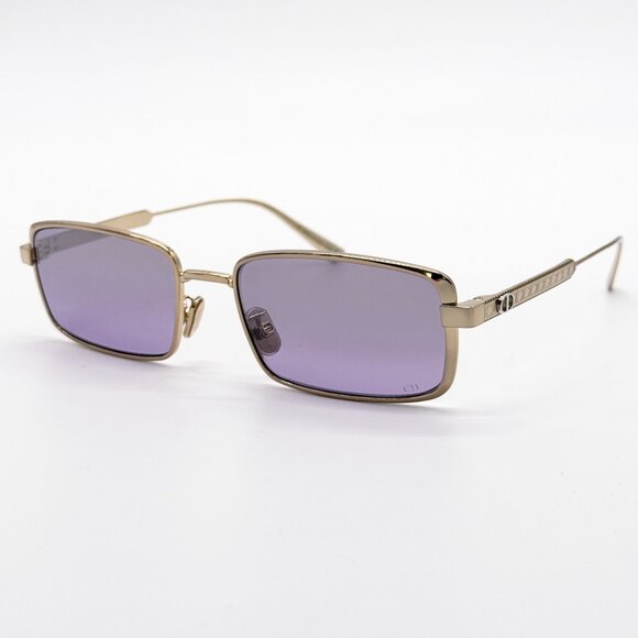 NEW DIOR DIORCANNAGE S2U C0G6 SUNGLASSES UNISEX GOLD/PURPLE EYEWEAR - Picture 3 of 8